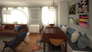 Online design Eclectic Combined Living/Dining by Marina S. thumbnail