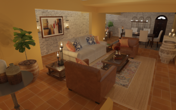 Online design Eclectic Combined Living/Dining by Jodi W. thumbnail