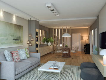Online design Contemporary Combined Living/Dining by Vale G. thumbnail