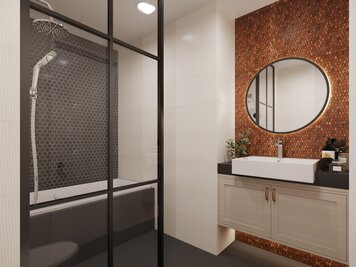 Online design Modern Bathroom by Aida A. thumbnail