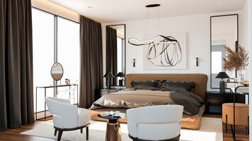 Online design Modern Bedroom by Marya W. thumbnail