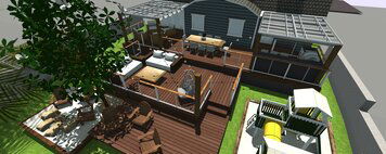 Online design Transitional Patio by Ana I. thumbnail