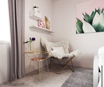 Online design Glamorous Bedroom by Sarah M. thumbnail