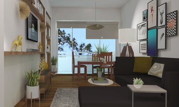 Online design Contemporary Combined Living/Dining by Silvia K. thumbnail