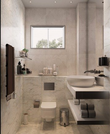 Online design Modern Bathroom by Esraa O. thumbnail