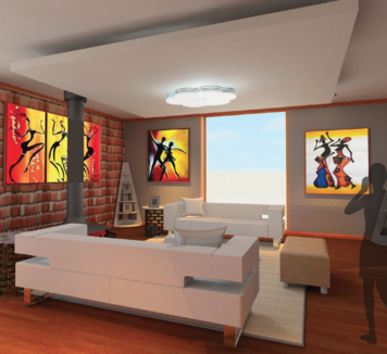 Online design Contemporary Living Room by Elsabieth E. thumbnail