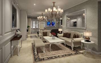 Online design Traditional Living Room by Aida A. thumbnail