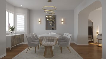 Online design Contemporary Combined Living/Dining by Erika F. thumbnail