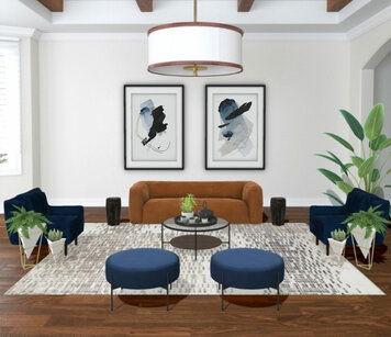 Online design Eclectic Living Room by Liz C. thumbnail