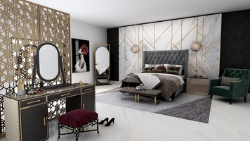 Online design Modern Bedroom by Jasmine S. thumbnail