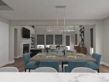 Online design Contemporary Combined Living/Dining by Dragana V. thumbnail