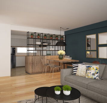 Online design Contemporary Combined Living/Dining by Vale G. thumbnail
