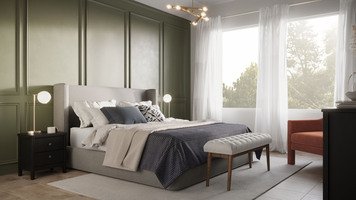 Online design Transitional Bedroom by Anna Y. thumbnail