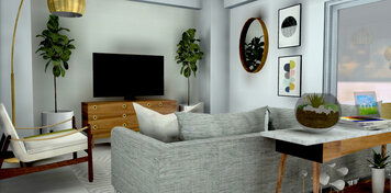 Online design Eclectic Living Room by Allison E. thumbnail