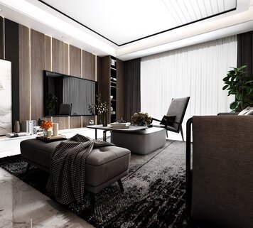 Online design Contemporary Living Room by Mena H. thumbnail