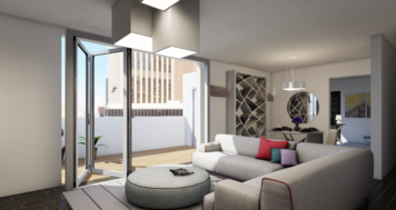 Online design Contemporary Combined Living/Dining by Mary B. thumbnail
