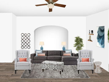 Online design Transitional Living Room by Amisha D. thumbnail