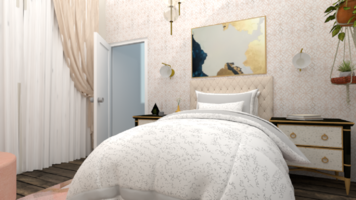 Online design Glamorous Bedroom by Samantha W. thumbnail