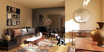 Online design Eclectic Living Room by Roula S. thumbnail