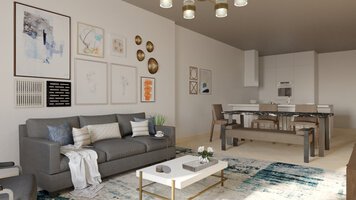 Online design Modern Living Room by Ghania E. thumbnail