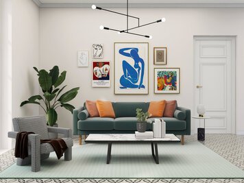 Online design Eclectic Living Room by Anna Y. thumbnail