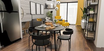 Online design Eclectic Combined Living/Dining by Dusan N. thumbnail
