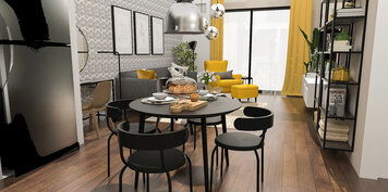 Online design Eclectic Combined Living/Dining by Dusan N. thumbnail