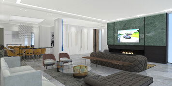 Online design Eclectic Combined Living/Dining by Vanessa A. thumbnail