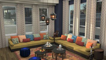 Online design Traditional Living Room by Krystyna A. thumbnail