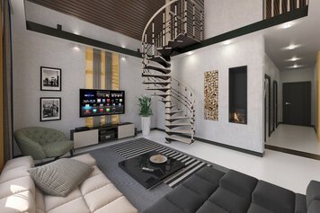 Online design Contemporary Living Room by Olga S. thumbnail