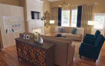 Online design Glamorous Living Room by Audrey P. thumbnail