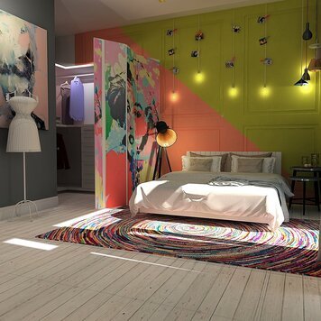 Online design Transitional Bedroom by Ahmed E. thumbnail
