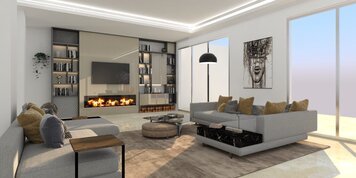 Online design Modern Living Room by Vanessa A. thumbnail