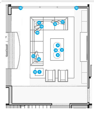 Online Designer Living Room Floorplan