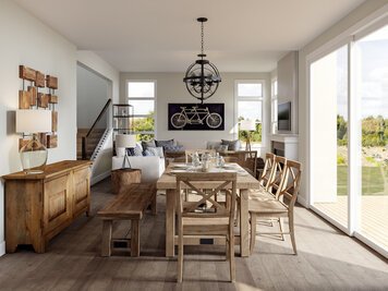 Online design Transitional Combined Living/Dining by Tamna E. thumbnail