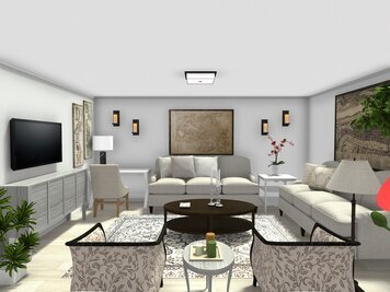 Online design Country/Cottage Combined Living/Dining by Mary B.  thumbnail