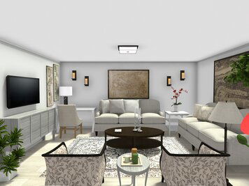 Online design Country/Cottage Combined Living/Dining by Mary B. thumbnail