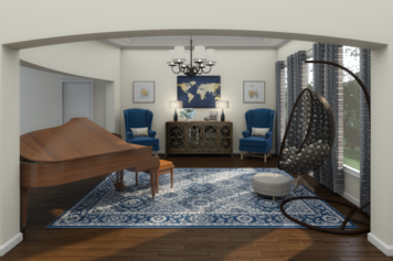 Online design Transitional Living Room by Picharat A. thumbnail