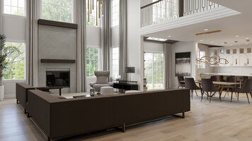 Online design Transitional Combined Living/Dining by Selma A. thumbnail