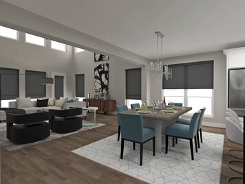 Online design Contemporary Combined Living/Dining by Dragana V. thumbnail