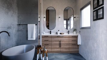 Online design Contemporary Bathroom by Rehan A. thumbnail