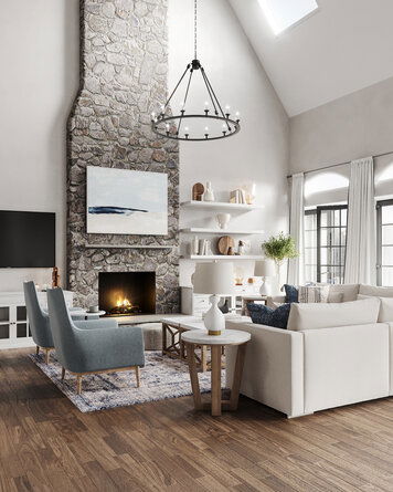 Online design Country/Cottage Living Room by Picharat A. thumbnail