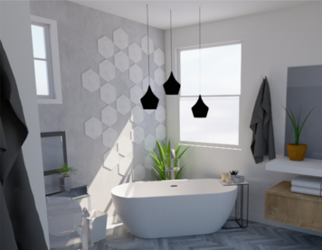 Online design Contemporary Bathroom by Debbie O. thumbnail