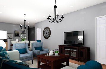 Online design Transitional Combined Living/Dining by Noraina Aina M. thumbnail
