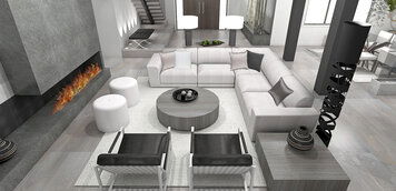 Online design Modern Living Room by Laura A. thumbnail