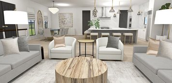 Online design Contemporary Combined Living/Dining by Laura A. thumbnail