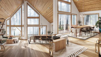 Online design Modern Combined Living/Dining by Erika F. thumbnail