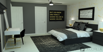 Online design Glamorous Bedroom by Amber K. thumbnail