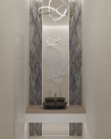 Online design Modern Bathroom by Laura A. thumbnail