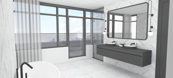 Online design Modern Bathroom by Nouchka S. thumbnail